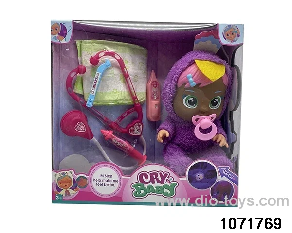 14 inch doll set with 4 voices music in window box