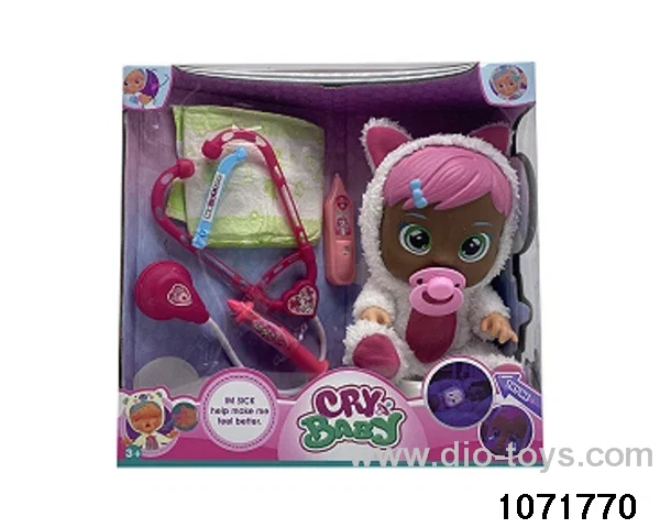 14 inch doll set with 4 voices music in window box