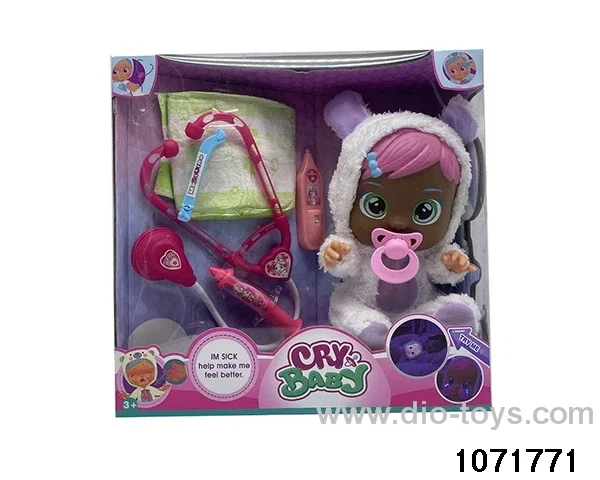 14 inch doll set with 4 voices music in window box