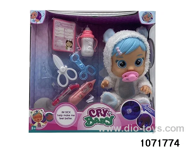 14 inch doll set with 4 voices music in window box