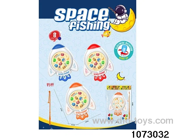 wind-up fishing reel in opp bag