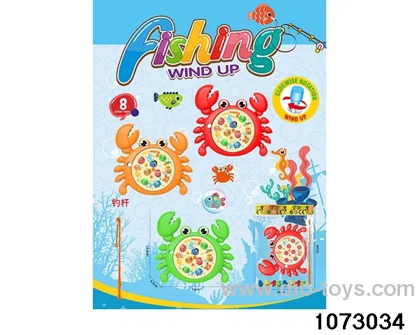 wind-up fishing reel in opp bag