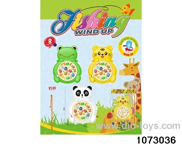 wind-up fishing reel in opp bag
