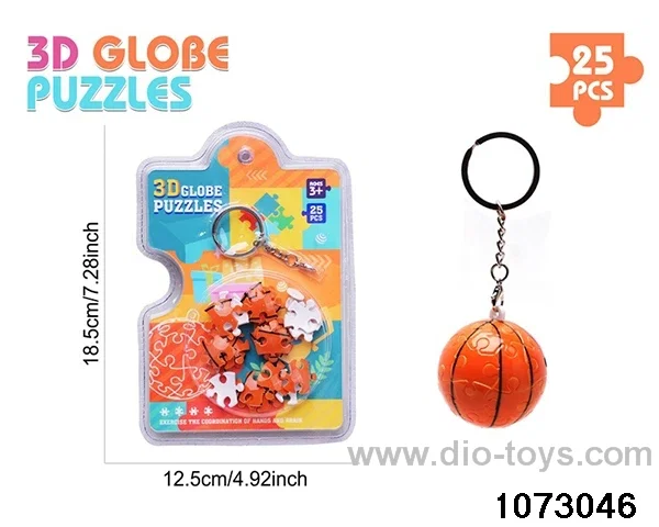 3D Puzzle Keychain (25PCS) in high frequency