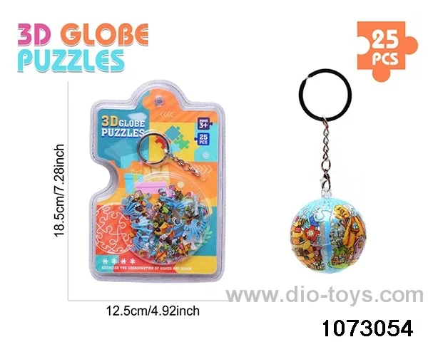3D Puzzle Keychain (25PCS) in high frequency