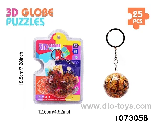 3D Puzzle Keychain (25PCS) in high frequency