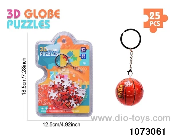 3D Puzzle Keychain (25PCS) in high frequency