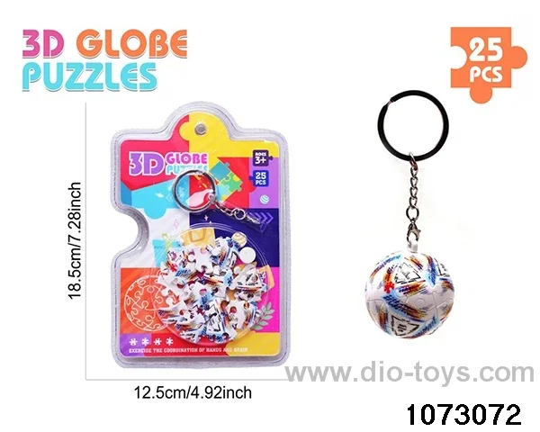 3D Puzzle Keychain (25PCS) in high frequency