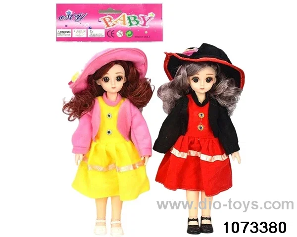 14 inch 12 jointed doll in PP bag with header