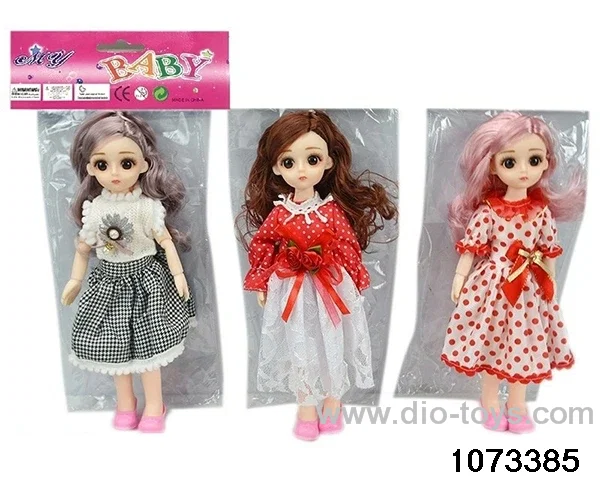 14 inch 12 jointed doll in PP bag with header