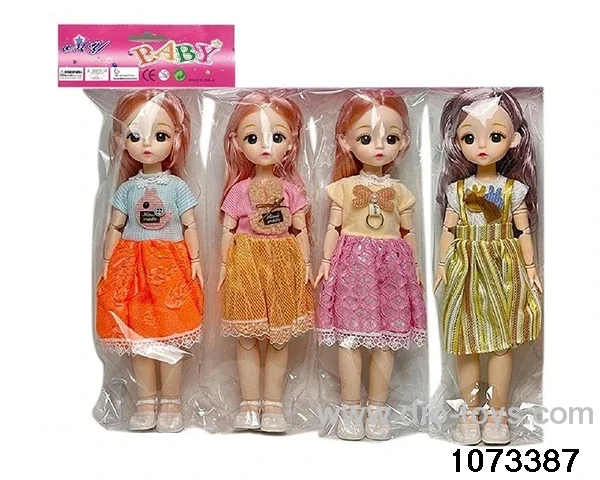 14 inch 12 jointed doll in PP bag with header