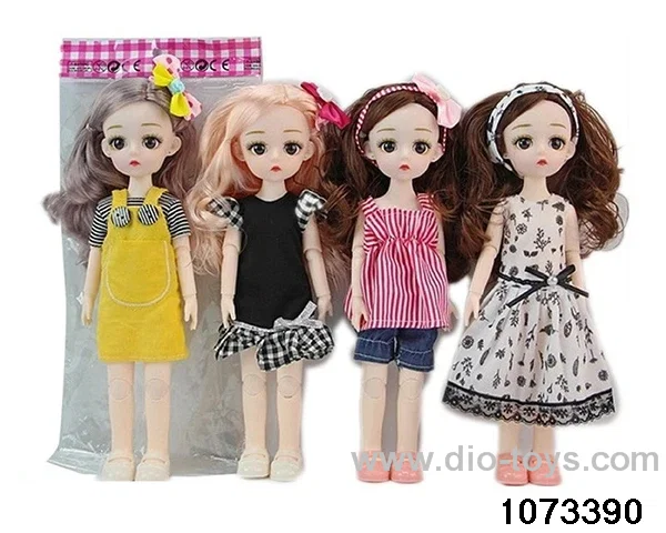14 inch 12 jointed doll in opp bag