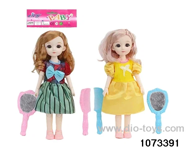 14 inch 12 jointed doll in PP bag with header