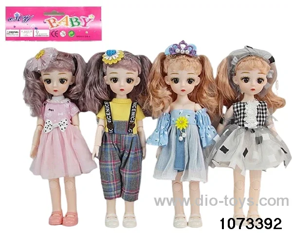 14 inch 12 jointed doll in PP bag with header