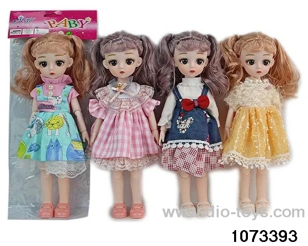 14 inch 12 jointed doll in PP bag with header