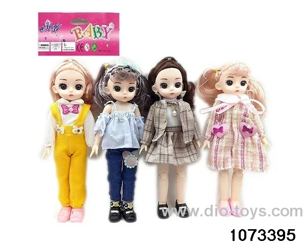 14 inch 12 jointed doll in PP bag with header