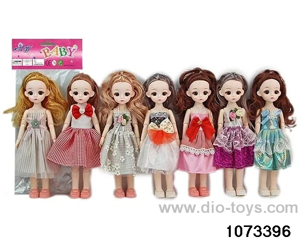 14 inch 12 jointed doll in PP bag with header