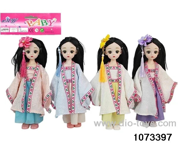 14 inch 12 jointed doll in PP bag with header