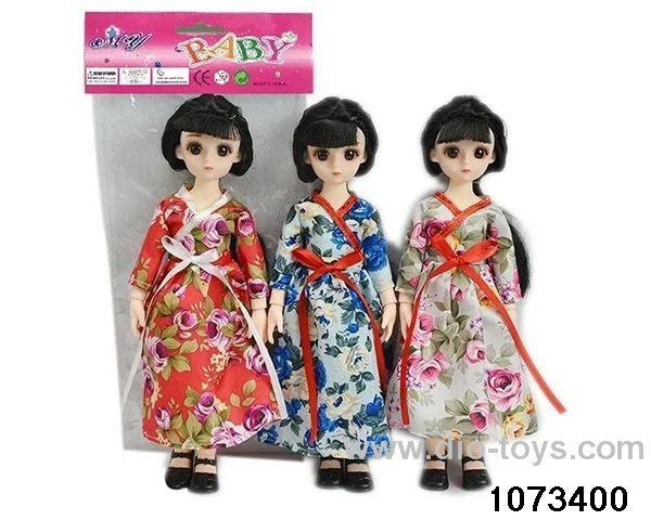 14 inch 12 jointed doll in PP bag with header