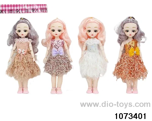 14 inch 12 jointed doll in opp bag
