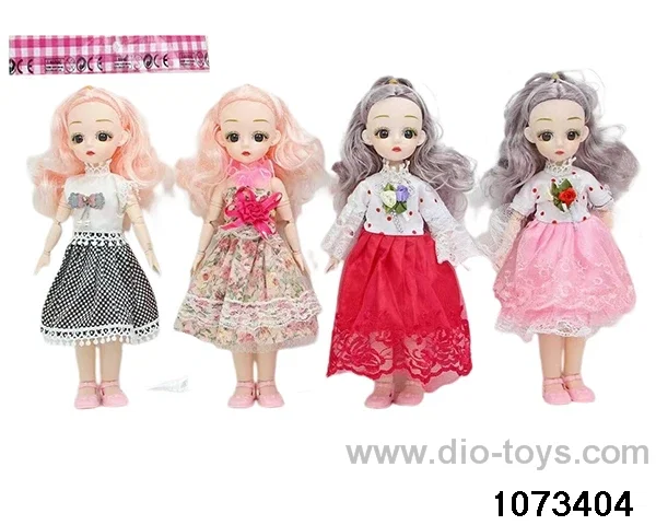 14 inch 12 jointed doll in PP bag with header