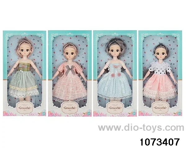 14 inch 12 jointed doll in window box