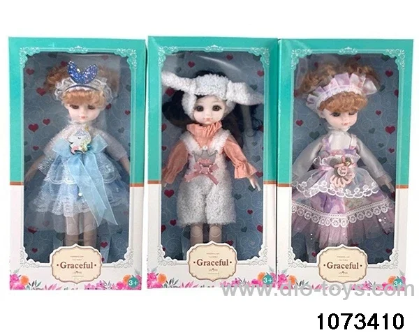 14 inch 12 jointed doll in window box
