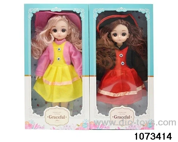 14 inch 12 jointed doll in window box