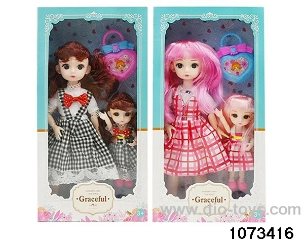 14 inch 12 jointed doll in window box