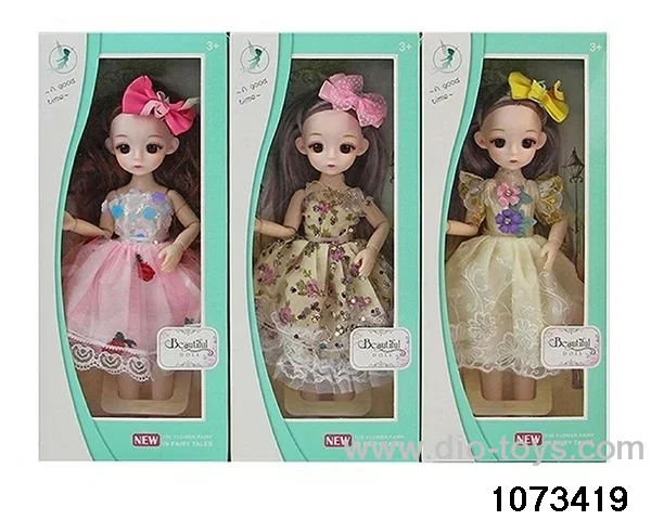 14 inch 12 jointed doll in window box