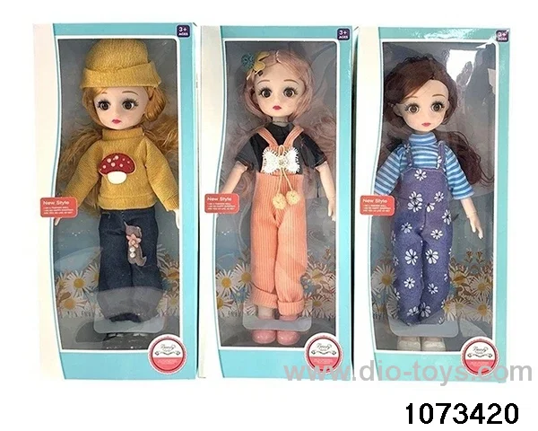 14 inch 12 jointed doll in window box