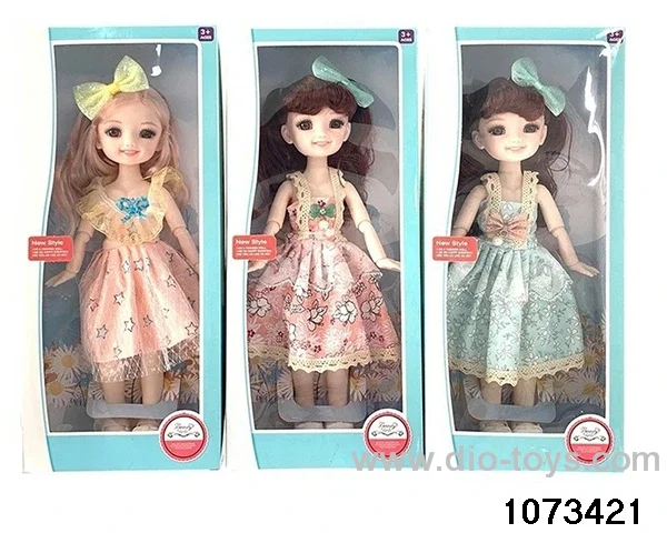 14 inch 12 jointed doll in window box