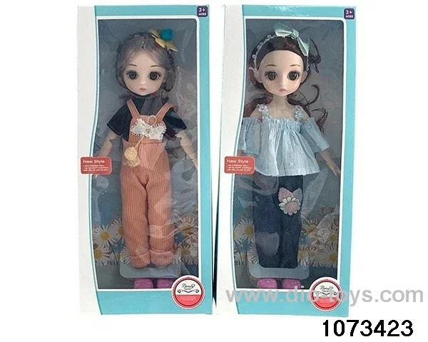 14 inch 12 jointed doll in window box