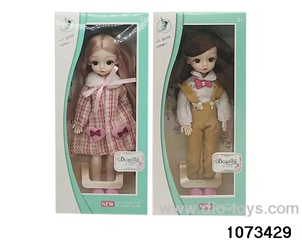14 inch 12 jointed doll in window box