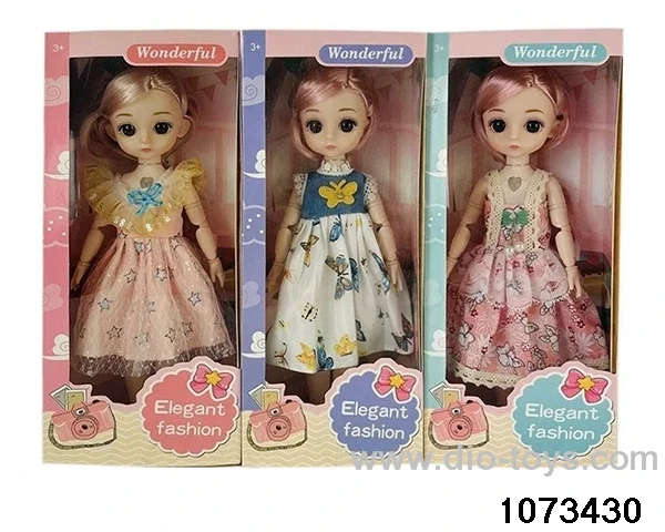 14 inch 12 jointed doll in window box