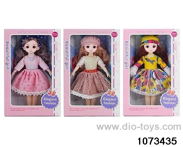14 inch 12 jointed doll in window box