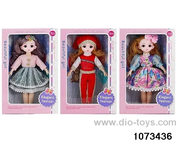 14 inch 12 jointed doll in window box