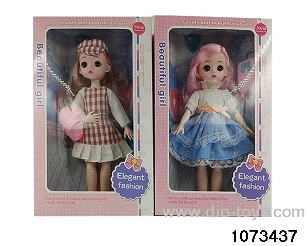 14 inch 12 jointed doll in window box