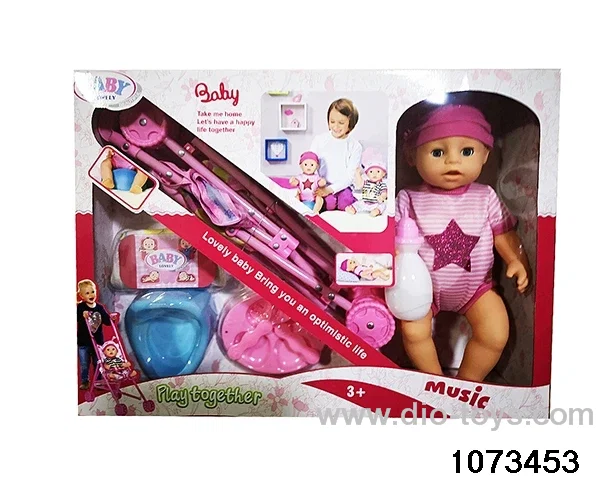 16 inch doll with IC in window box