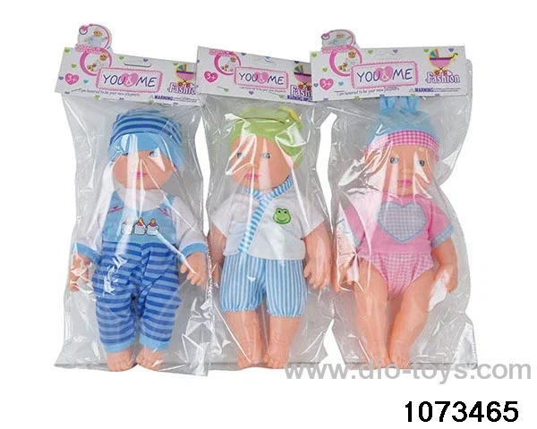 12 inch doll in PP bag with header