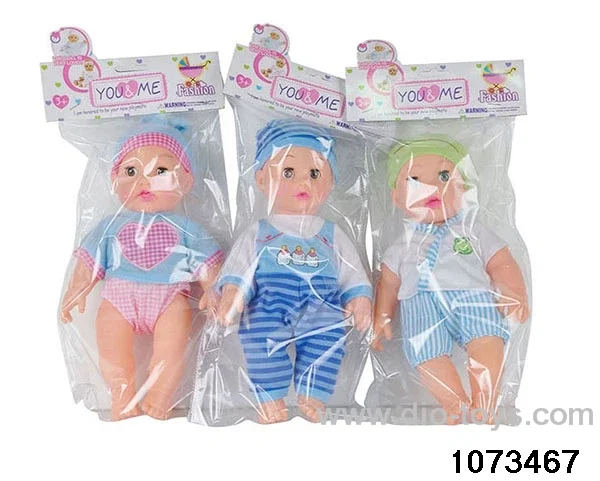 12 inch doll in PP bag with header