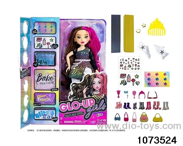 10 inch 12 jointed doll set in window box