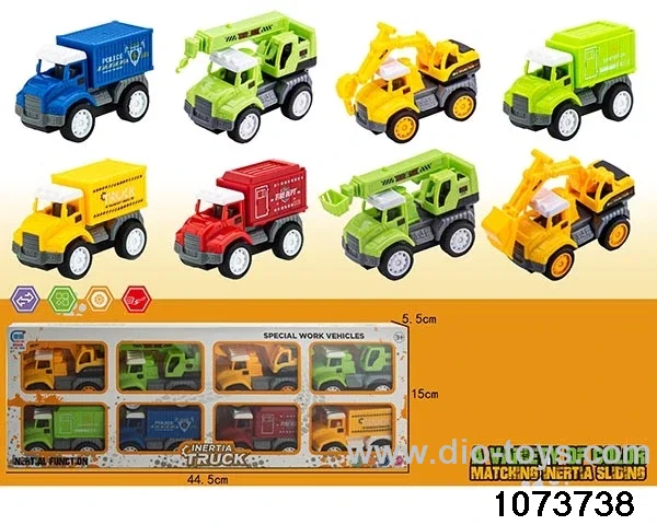 inertial vehicle in 8pcs display box