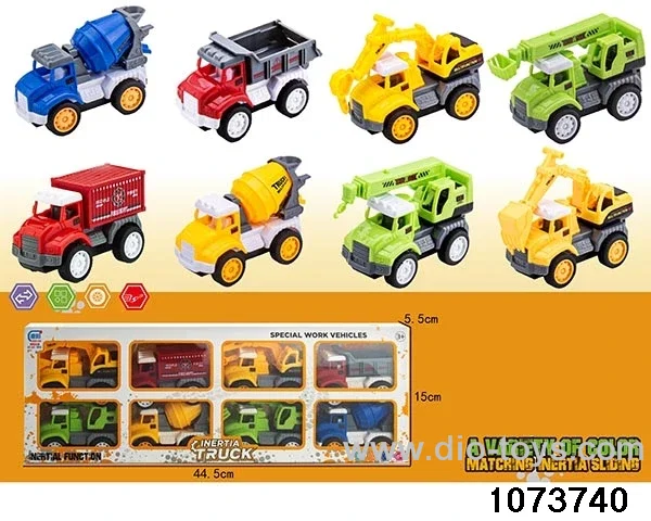 inertial vehicle in 8pcs display box