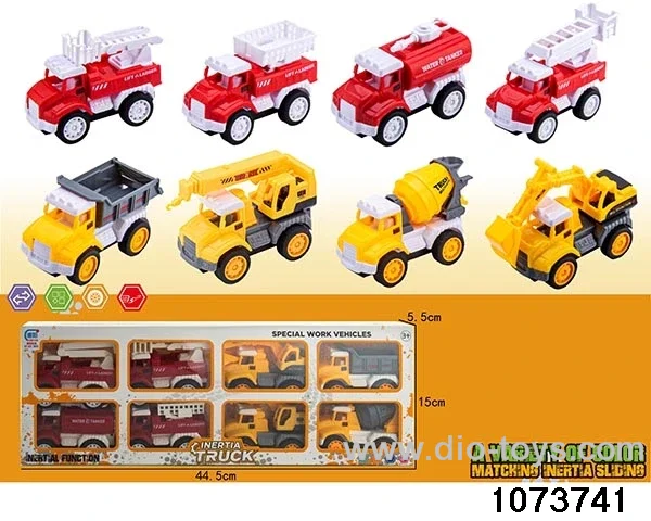 inertial vehicle in 8pcs display box