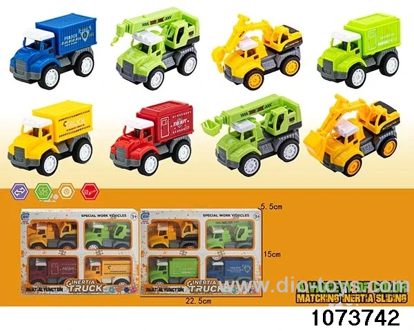 inertial vehicle in 4pcs display box