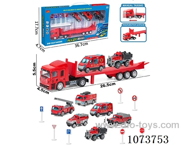 Alloy sliding container truck