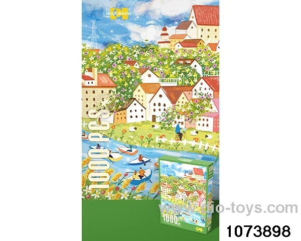 1000pcs puzzle in bottom box