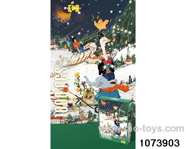 1000pcs puzzle in bottom box