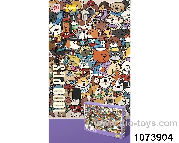 1000pcs puzzle in bottom box